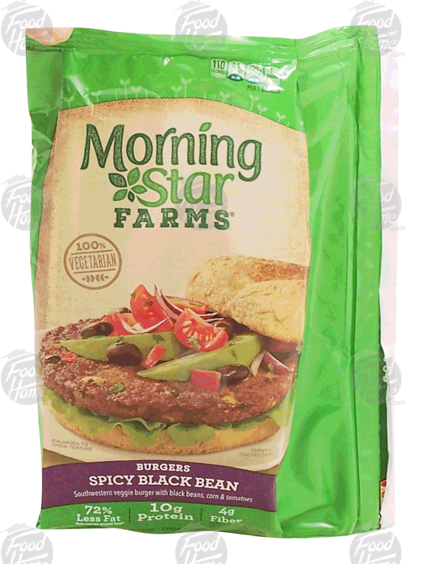 Morningstar Farms  spicy black bean veggie burgers, 4-count Full-Size Picture